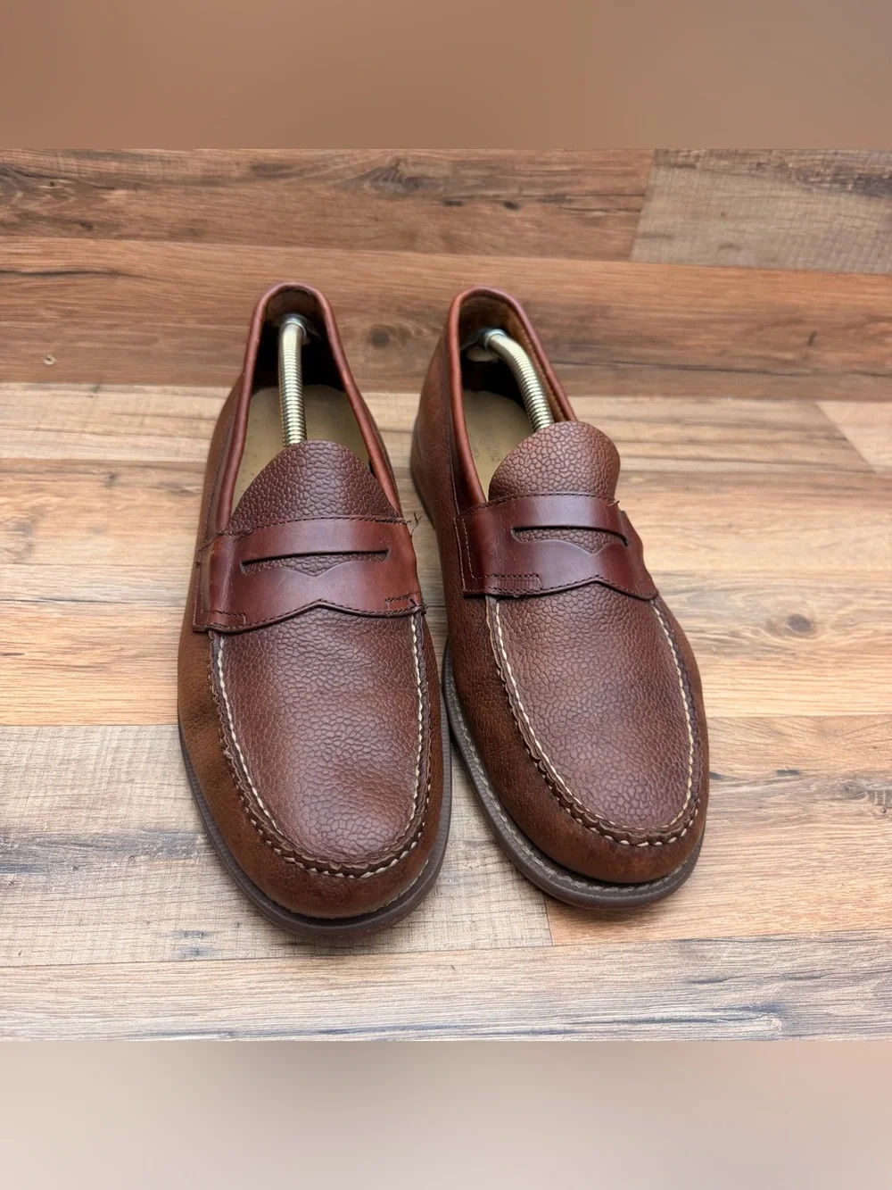 GH Bass Weejuns Leather Penny Loafers Size 13 Men Dark Brown Slip On Shoes